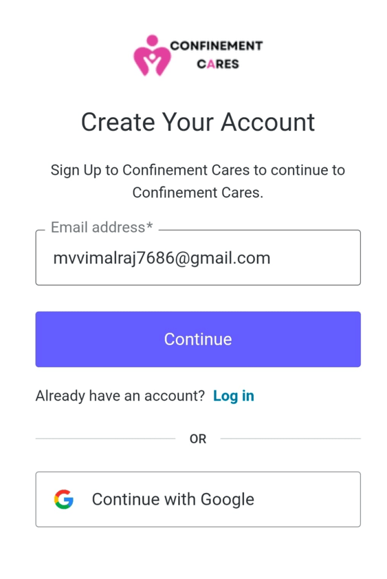 Registration form fields